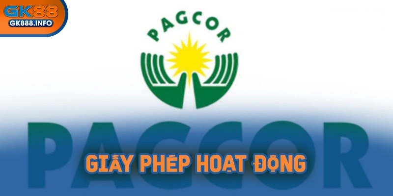 GK88 đã được cấp phép hoạt động bởi PAGCOR